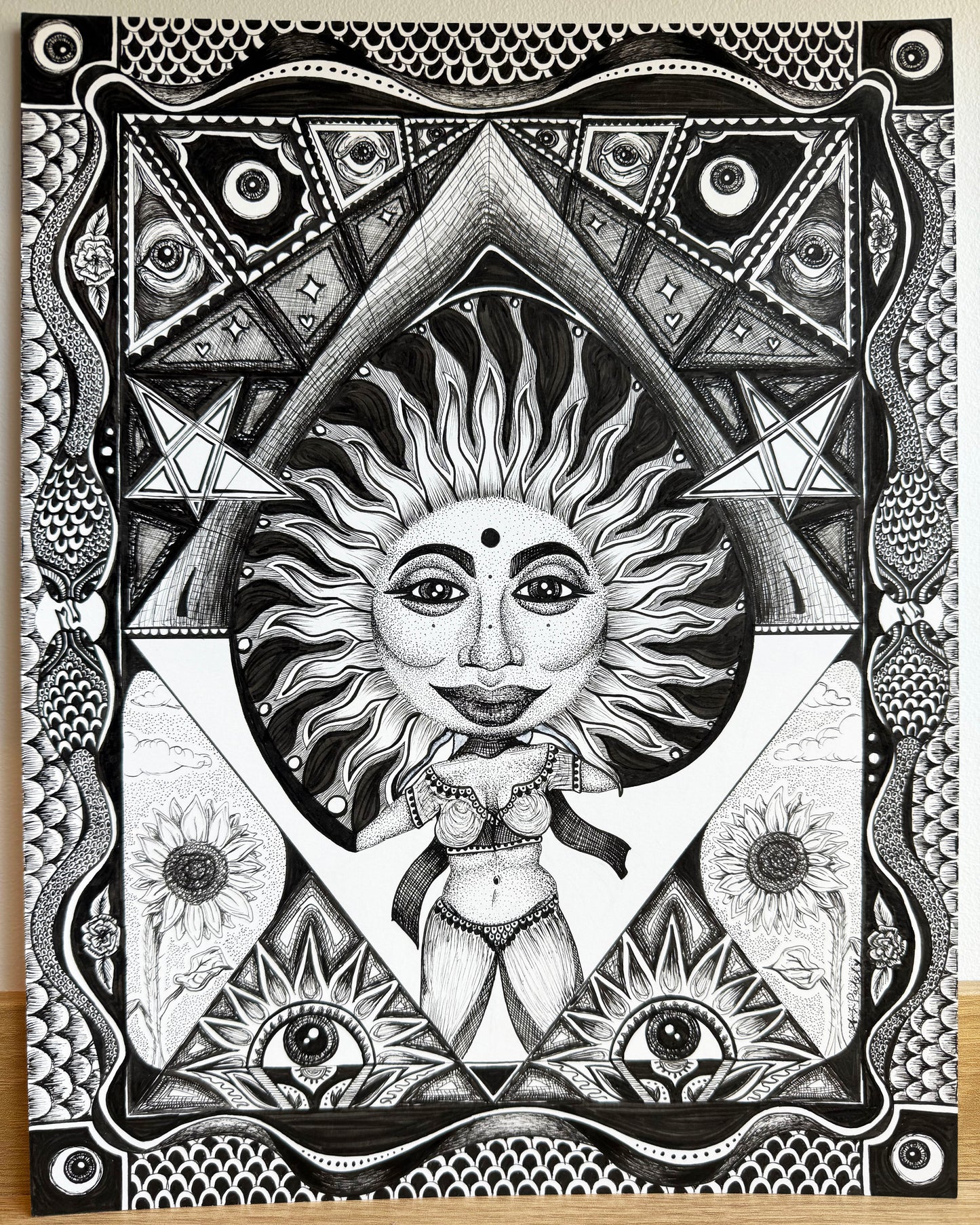 Surya/Sun Print