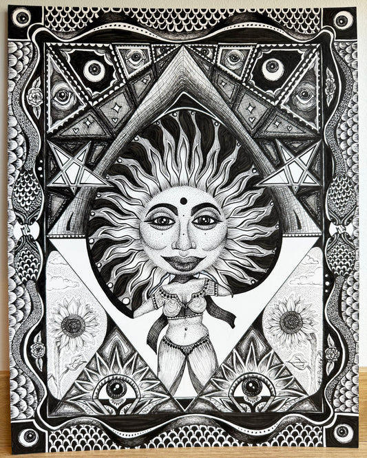 Surya/Sun Print
